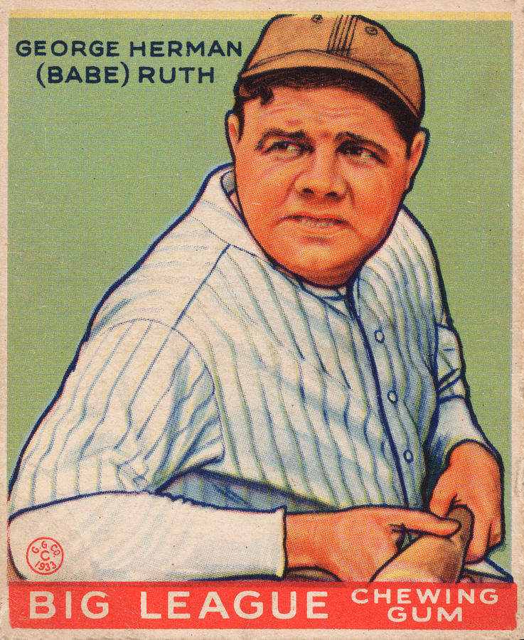 Babe Ruth Painting by Vintage Pix