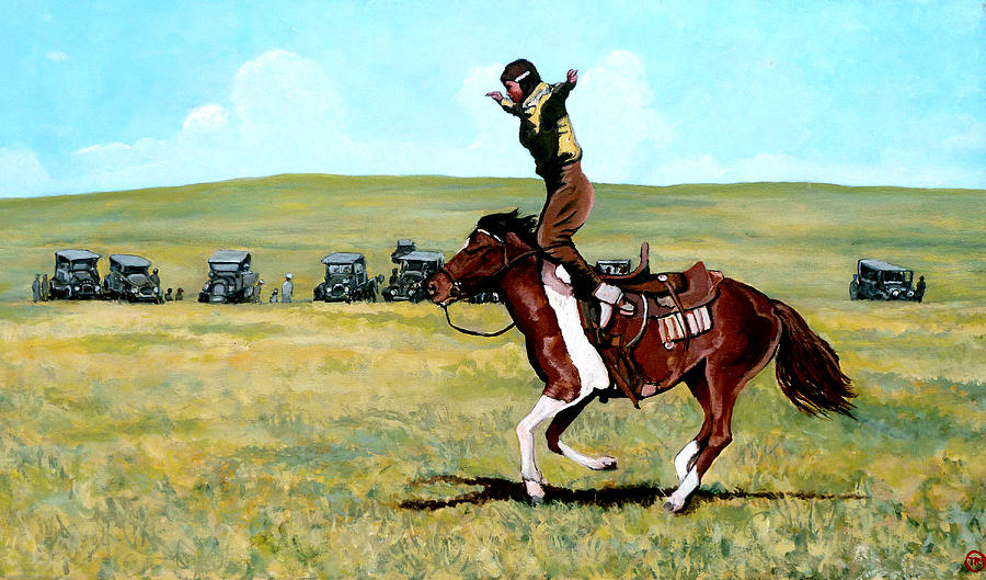 Horse Painting - Babette Rides Again by Tom Roderick