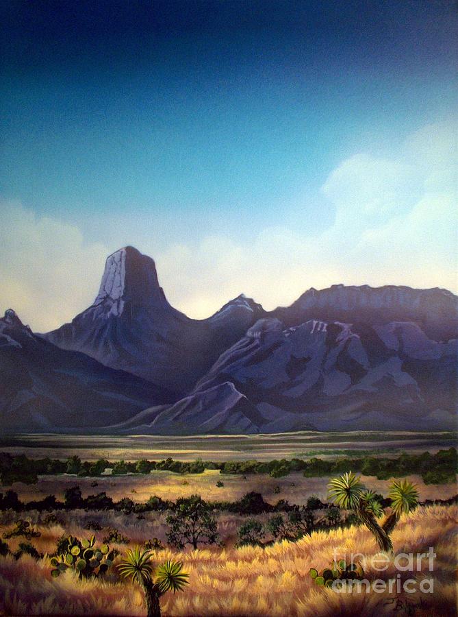 Baboquivari Peak Painting by Jerry Bokowski