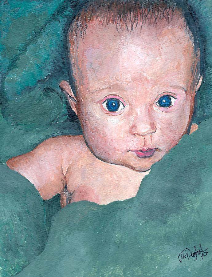 Baby A Painting by Joe Dagher