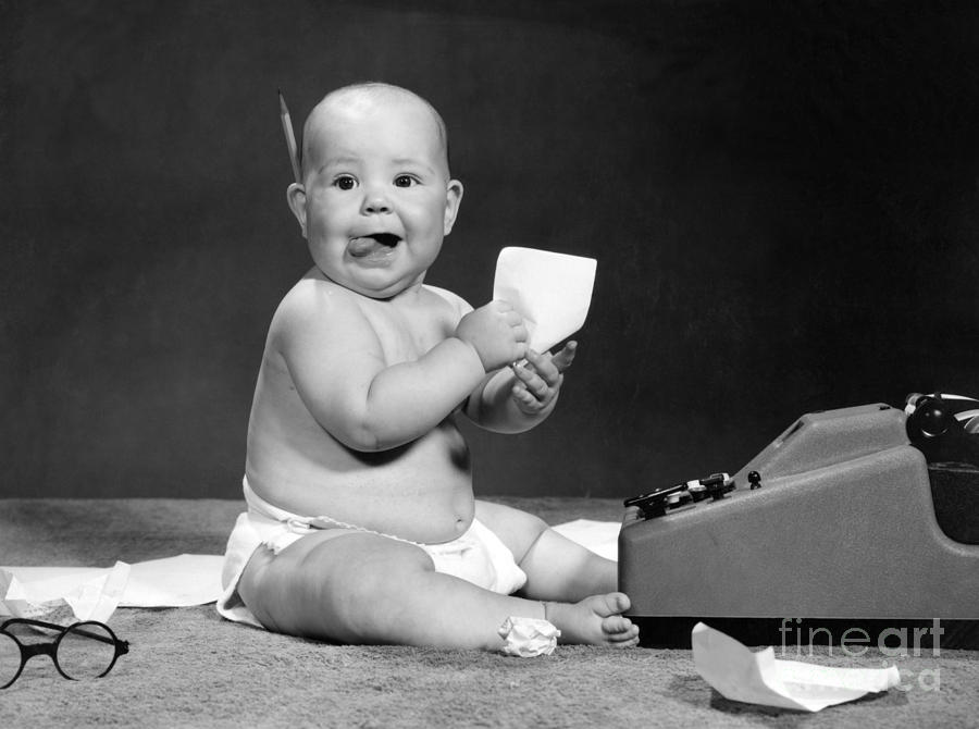Baby Accountant, 1960s Photograph by H. Armstrong Roberts/ClassicStock