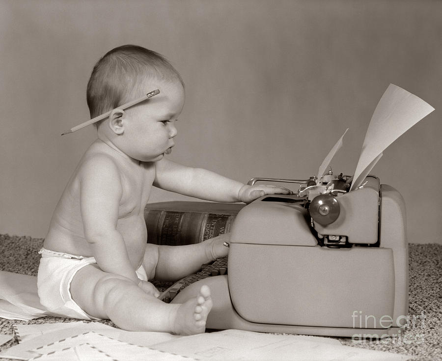 Baby Accountant, C. 1960s Photograph by H. Armstrong Roberts/ClassicStock