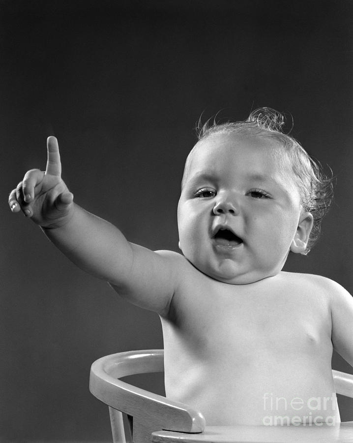 Baby Appearing To Make A Point Photograph by H. Armstrong Roberts/ClassicStock