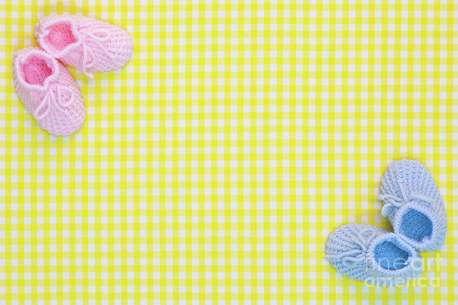Baby Booties Background Photograph