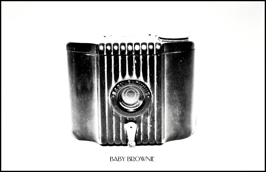 Baby Brownie Bw Art Deco Camera Photograph by Tony Grider