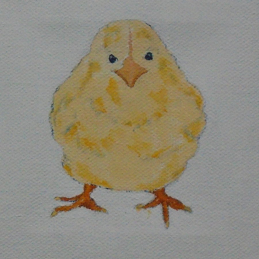 Baby Chick II Painting by Georgia Donovan