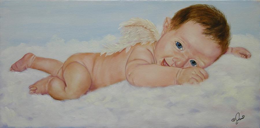 Fantasy Painting - Baby Cupid by Joni McPherson