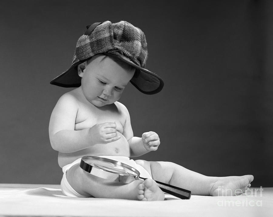 Baby Detective, C.1960s Photograph by H. Armstrong Roberts/ClassicStock
