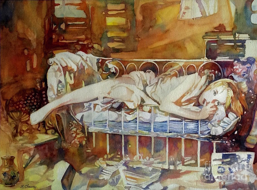 Baby Doll Painting by Francoise Chauray