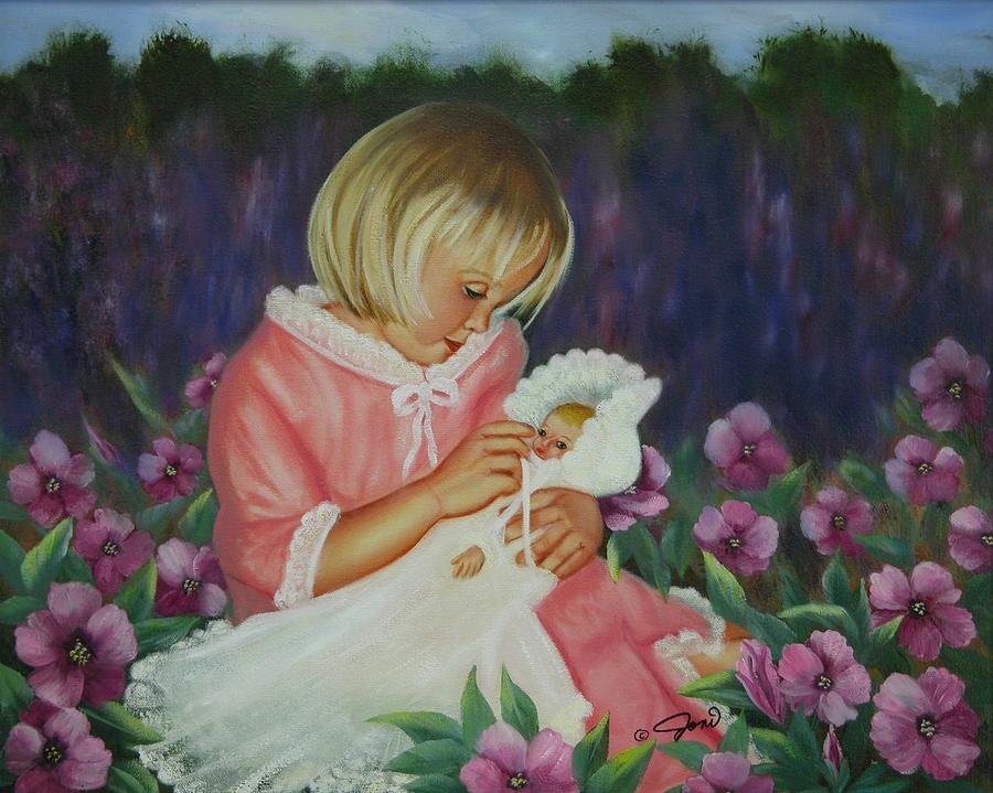 Baby  Doll Painting by Joni McPherson