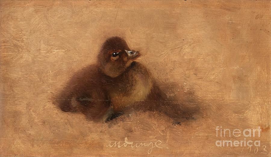 Baby Duck Painting by MotionAge Designs