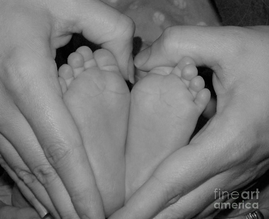 Baby feet Photograph by George Sonner