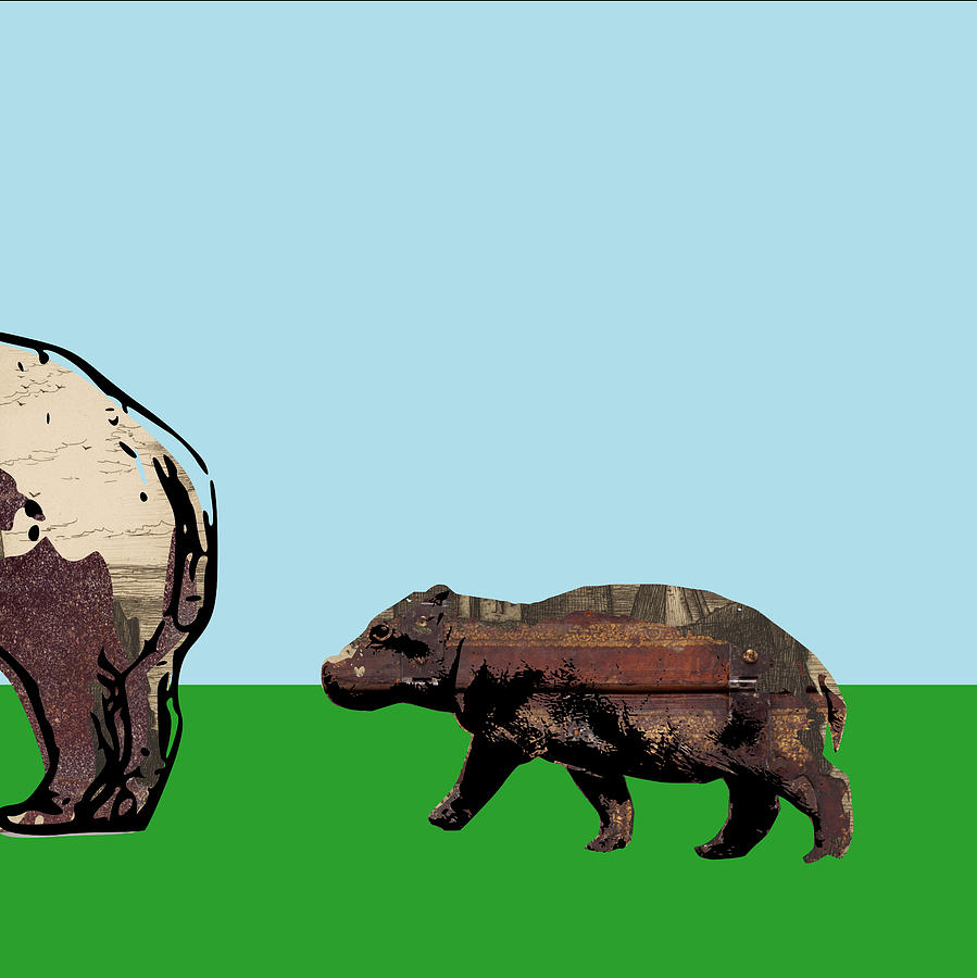 Baby Hippo Digital Art