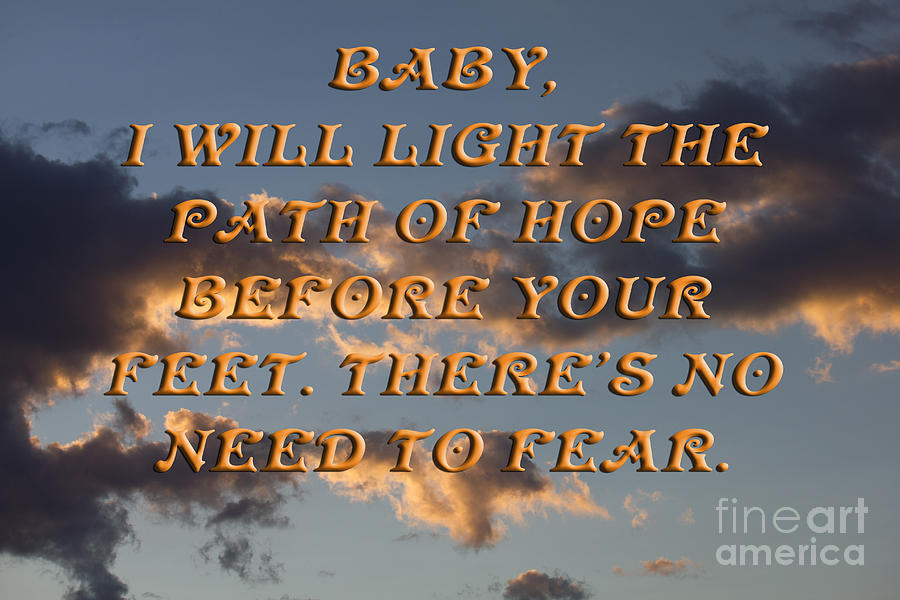 Baby I Will Light Your Path Photograph by Donna L Munro