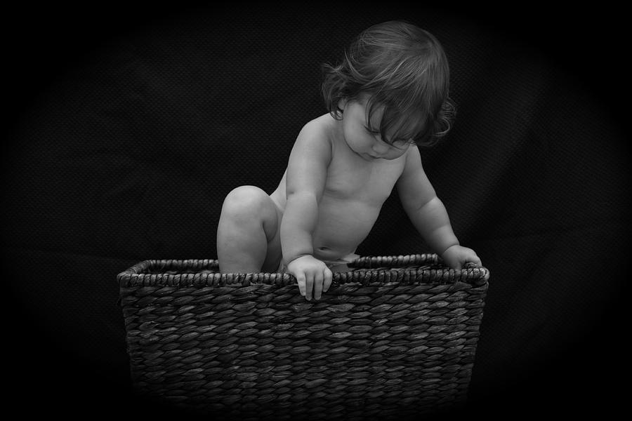 Baby in a Basket Photograph by Michael Albright