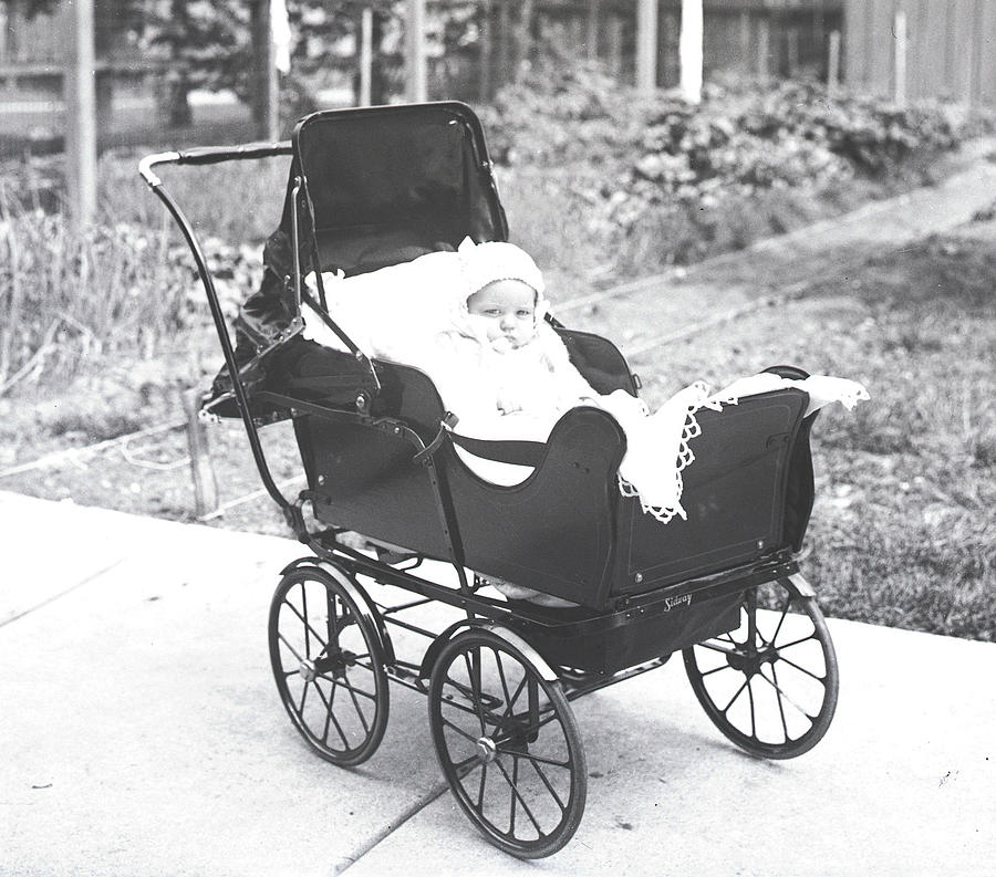 Baby in Sidway Buggy Photograph by Rachel Knight - Pixels