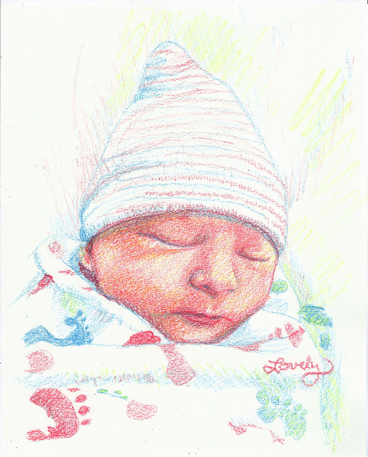 Baby James Drawing by Candace Lovely