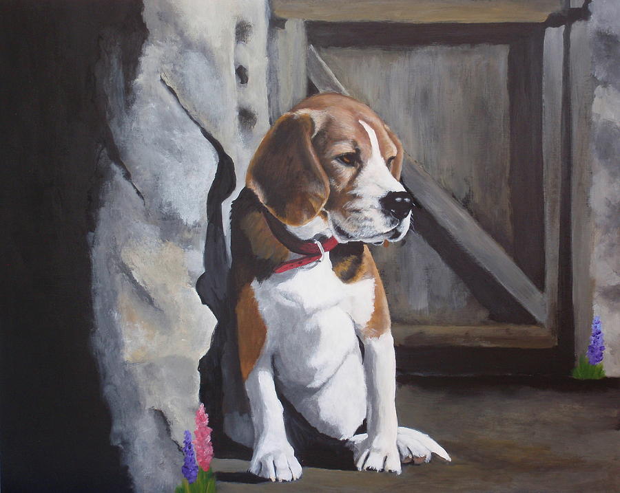 Baby Louie Painting by Carol Russell