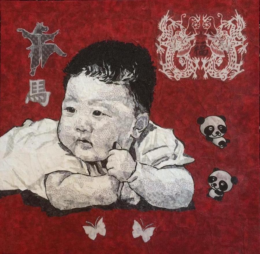 Baby Painting by Mihira Karra