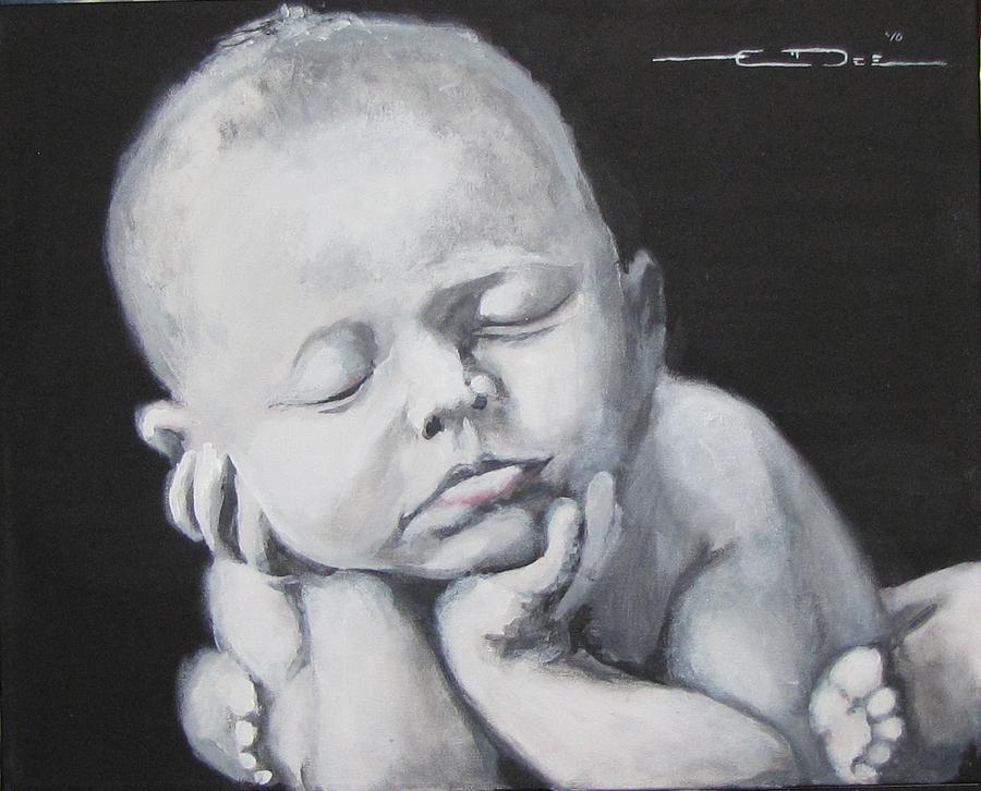 Baby Nap Painting by Eric Dee