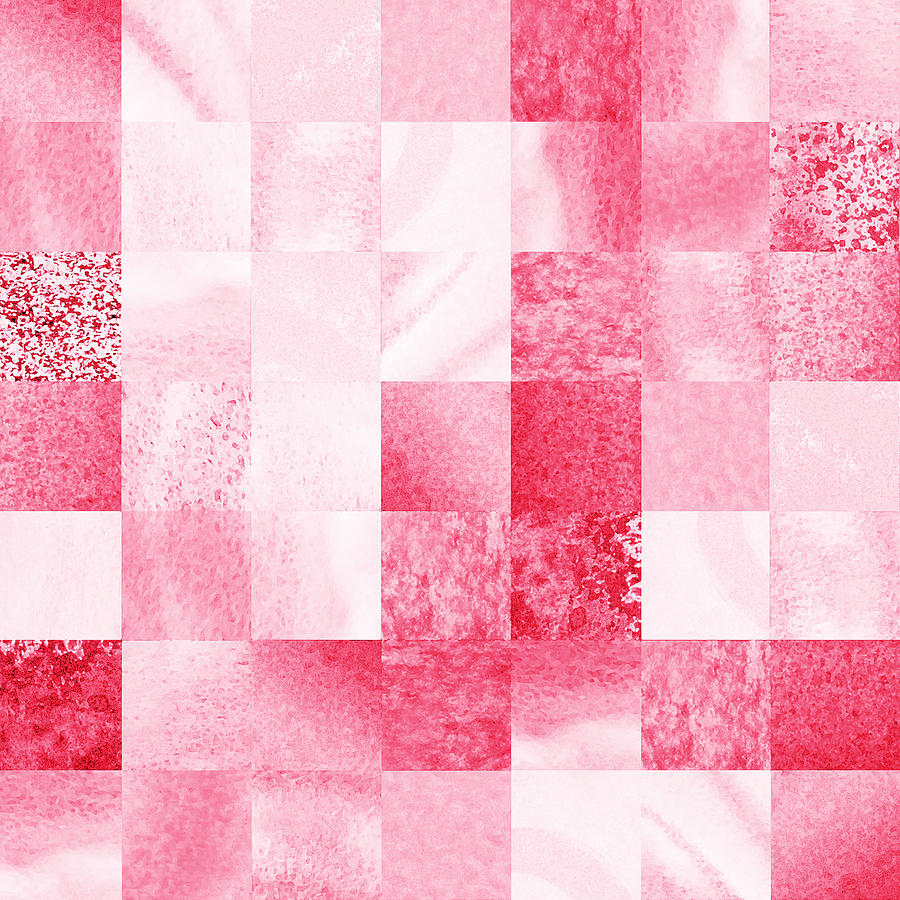 Baby Pink Marble Quilt IIi Painting