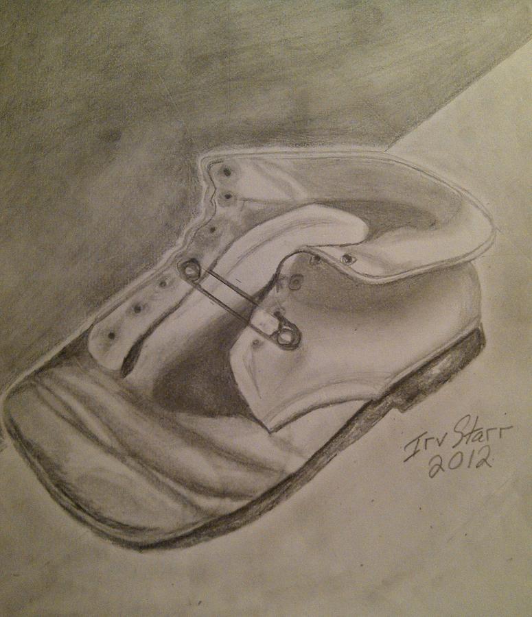 Baby Shoe Drawing by Irving Starr