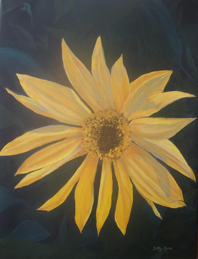 Baby sunflower Painting by Betty-Anne McDonald