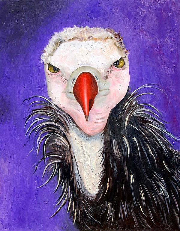 Baby vulture Painting by Leah Saulnier The Painting Maniac