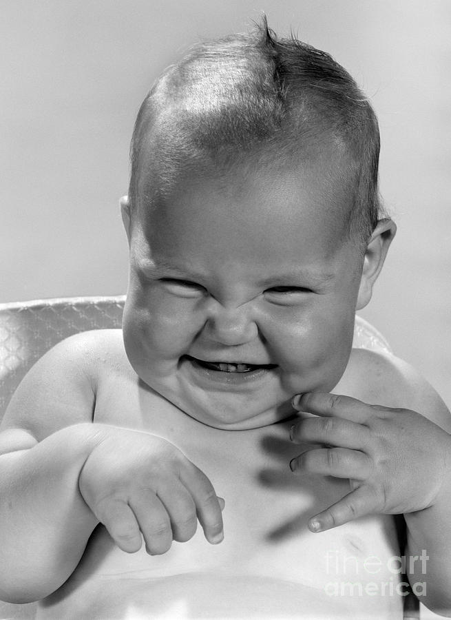 Baby With Funny Expression, C. 1960s Photograph by H. Armstrong  Roberts/ClassicStock - Fine Art America