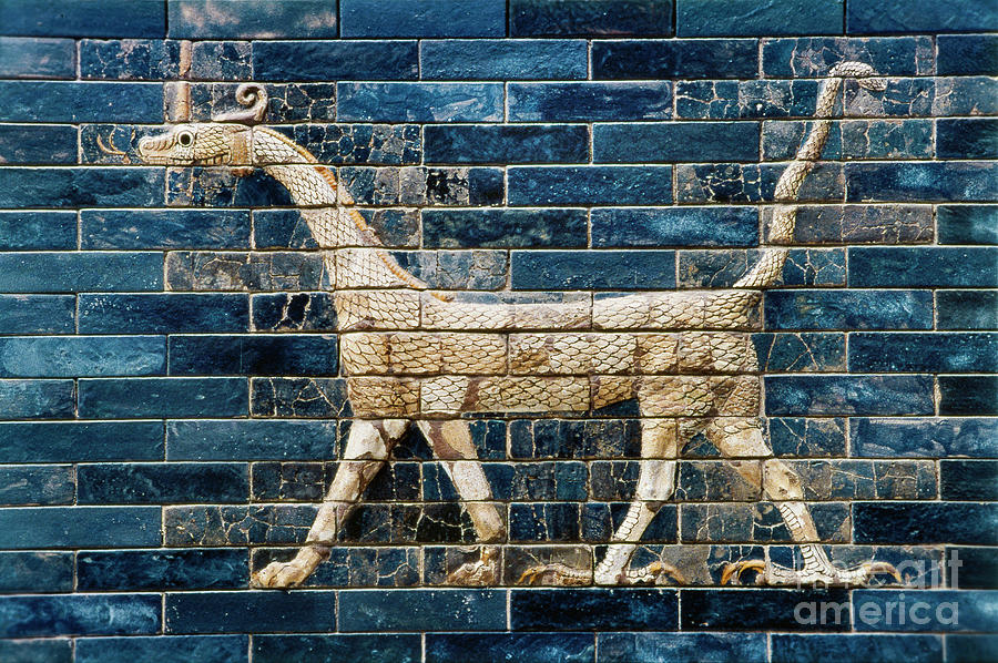 Babylon Ishtar Gate 600 B.c Photograph by Granger