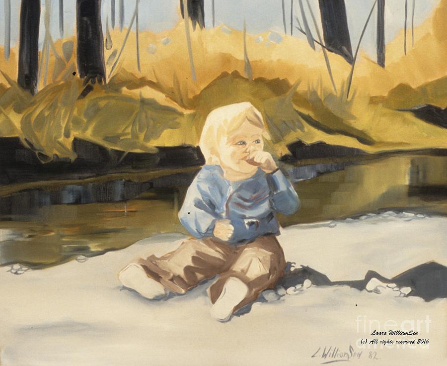 Babys First Picnic Painting by Laara WilliamSen