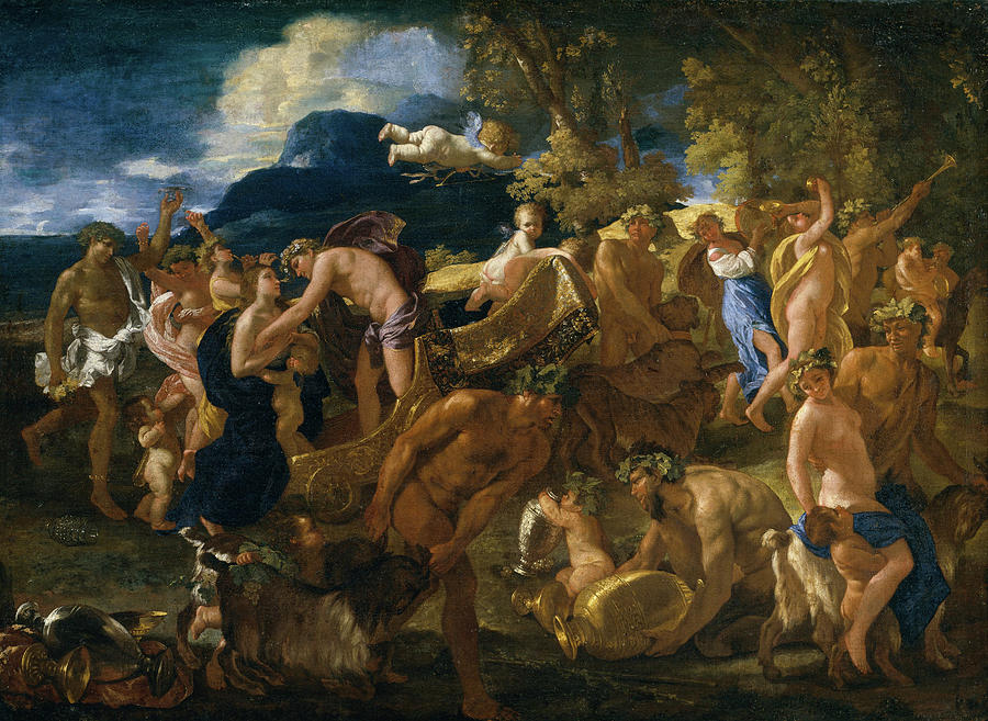 Greek Painting - Bacchanal by Nicolas Poussin