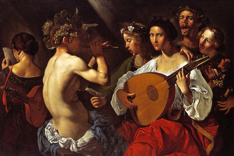 Bacchic Concert Painting by Pietro Paolini