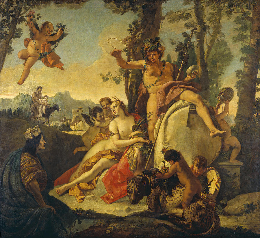 Giovanni Battista Tiepolo Painting - Bacchus and Ariadne 2 by Giovanni Battista Tiepolo