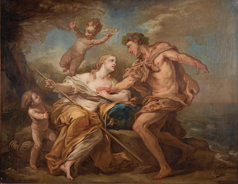 Bacchus and Ariadne Painting by Charles-Andre van Loo