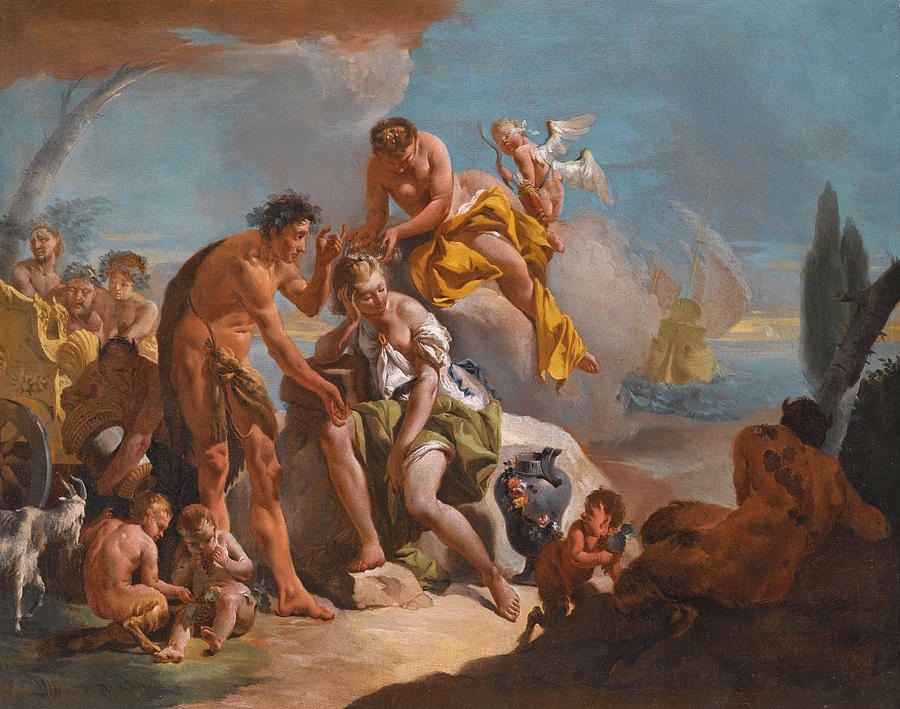 Bacchus and Ariadne Painting by Giovanni Battista Tiepolo