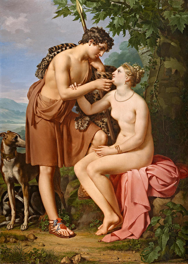 Bacchus and Ariadne Painting by Joseph Paelinck