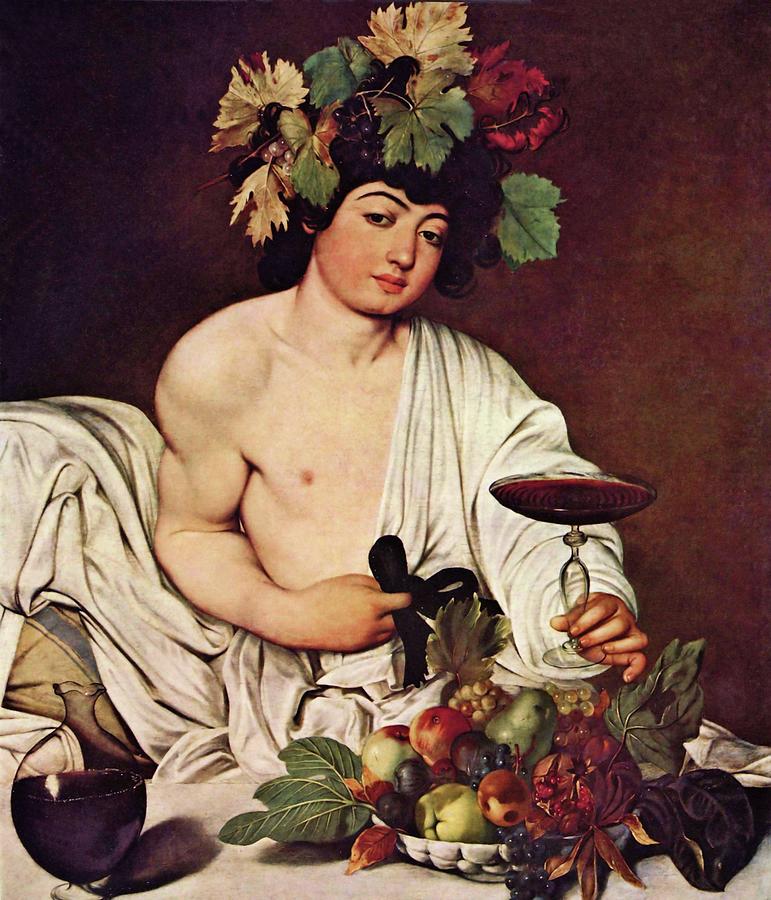 Bacchus Painting by Michelangelo Caravaggio