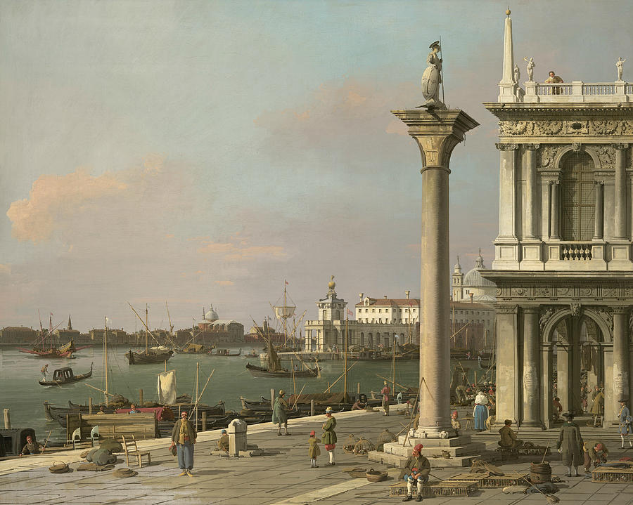 Bacino di S. Marco - From the Piazzetta Painting by Canaletto