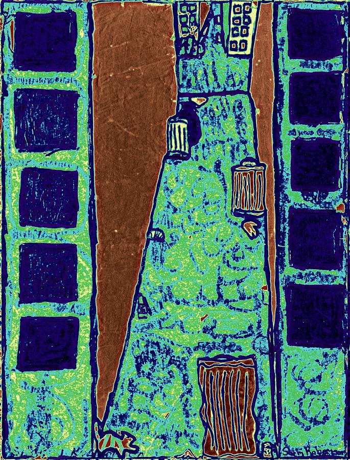 Architecture Mixed Media - Back Alley Murder Four by Sheri Parris