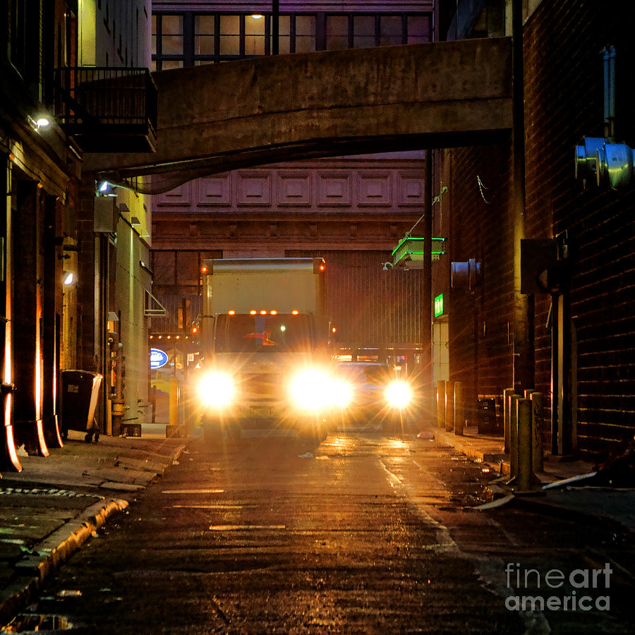 Philadelphia Photograph - Back Alley by Olivier Le Queinec