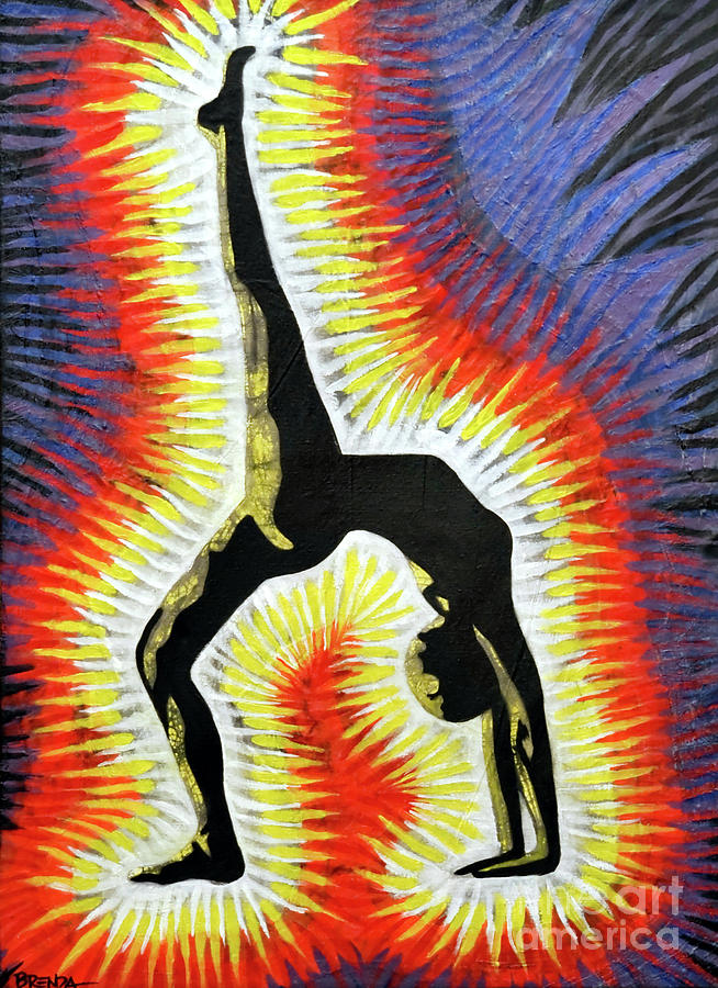 Yoga Back-bend Painting by Brenda Kato - Pixels