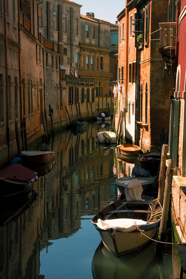 Venice Photograph - Back Canal in Venice by Michael Henderson Venice Photograph - Back Canal in Venice by Michael Henderson