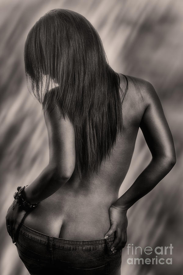 Black And White Photograph - Back #1 by Dna Be Wild