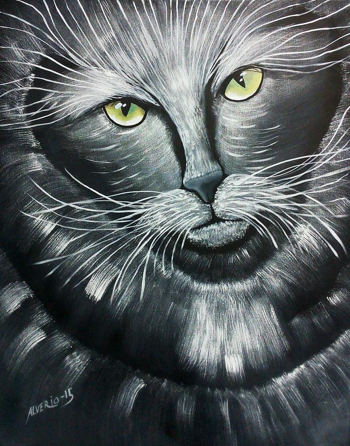 Cats Painting by Edwin Alverio