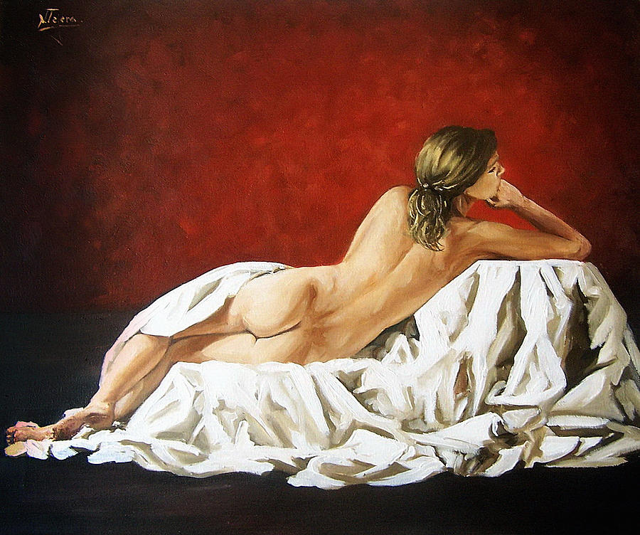 Nude Painting - Back Nude by Natalia Tejera
