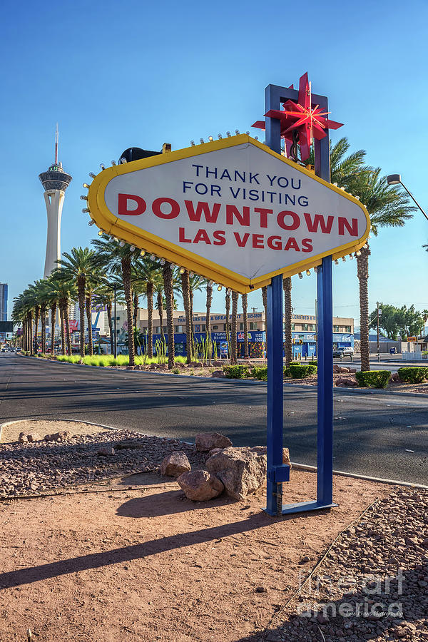 New City of Las Vegas sign installed near the downtown area 