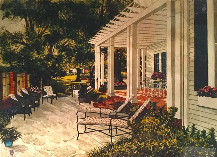 Back Porch Painting by Mike King
