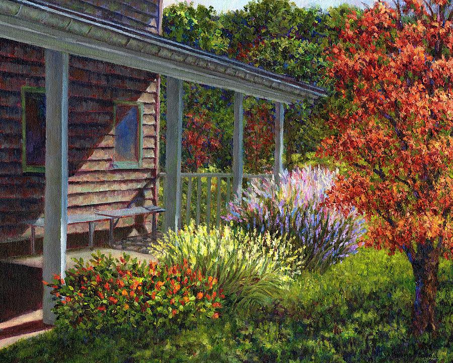 Back Porch Painting by Susan Savad
