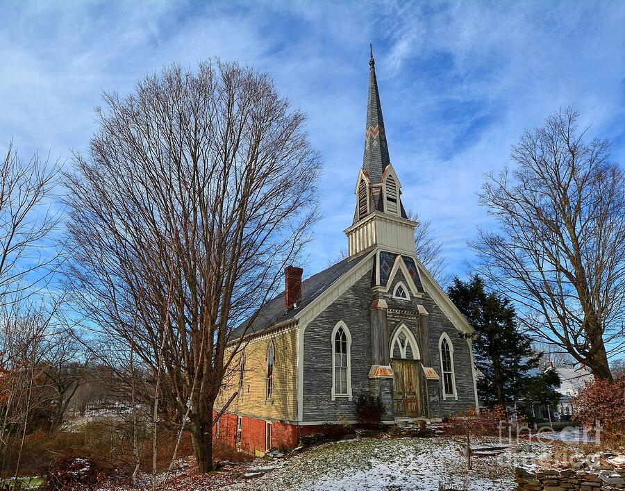 Back Road Church Photograph by Steve Brown